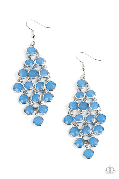 Paparazzi With All DEW Respect Blue Fishhook Earrings - Summer Party Pack 2021 - P5RE-BLXX-235XX