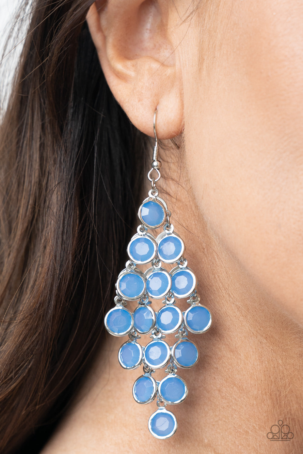 Paparazzi With All DEW Respect Blue Fishhook Earrings - Summer Party Pack 2021 - P5RE-BLXX-235XX