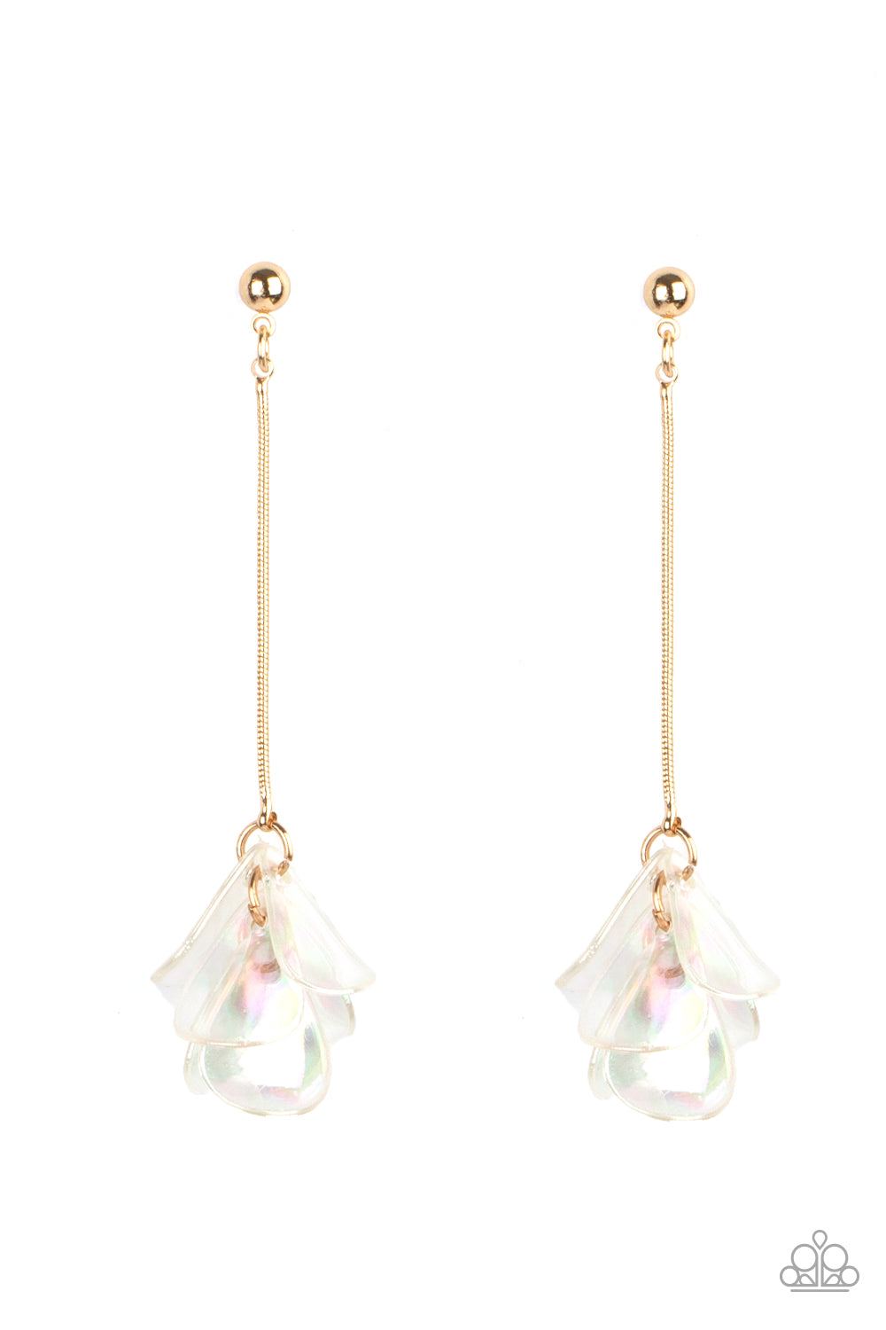 Paparazzi Keep Them In Suspense Gold Post Earrings - Summer Party Pack 2021
