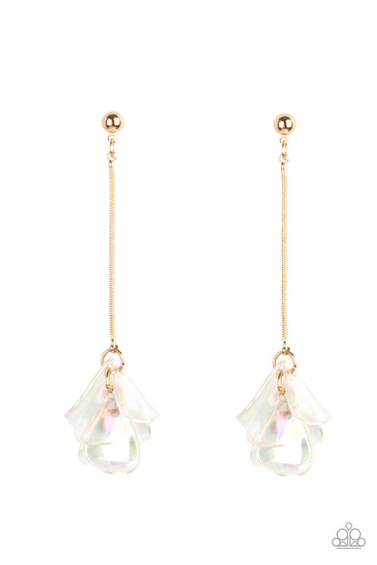 Paparazzi Keep Them In Suspense Gold Post Earrings - Summer Party Pack 2021