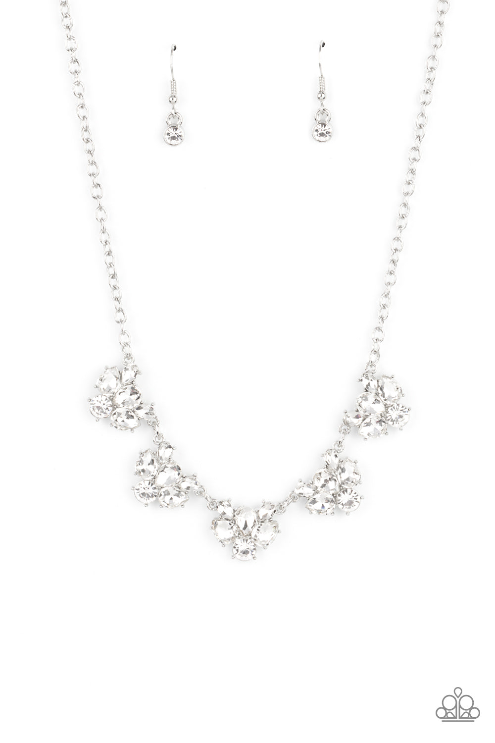 Paparazzi Envious Elegance White Short Necklace - P2RE-WTXX-564XX