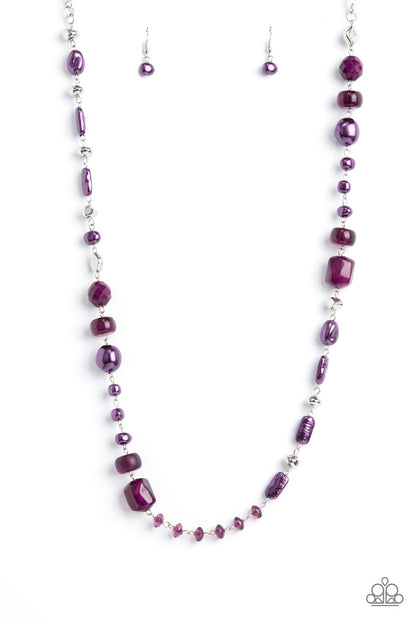 Paparazzi Juicy Gossip Purple Long Necklace - P2WH-PRXX-397XX