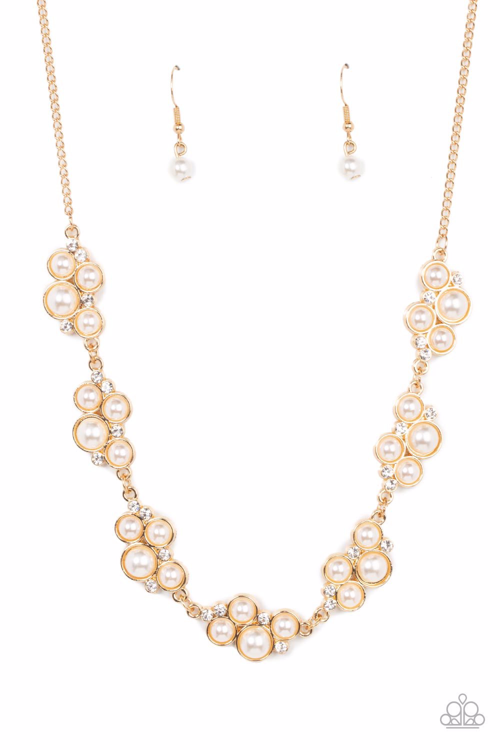Paparazzi GRACE to the Top Gold Short Necklace - P2RE-GDXX-402XX
