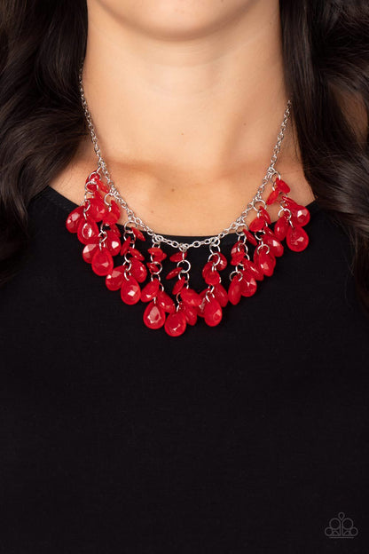 Paparazzi Crystal Cabaret Red Short Necklace - P2WH-RDXX-316XX