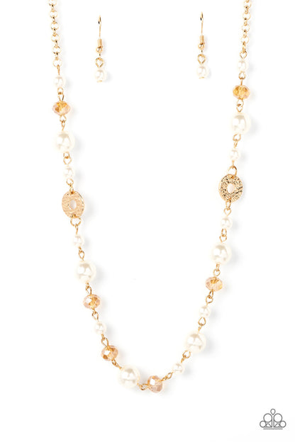 Paparazzi Traditional Transcendence Gold Short Necklace - P2RE-GDXX-439XX
