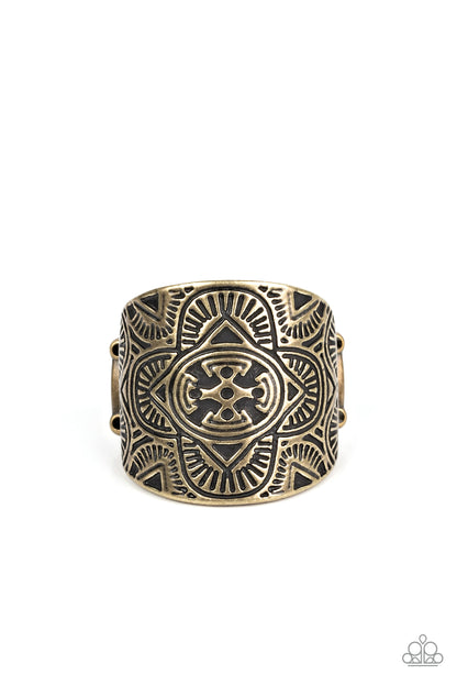 Paparazzi Argentine Arches Brass Ring - P4SE-BRXX-098XX