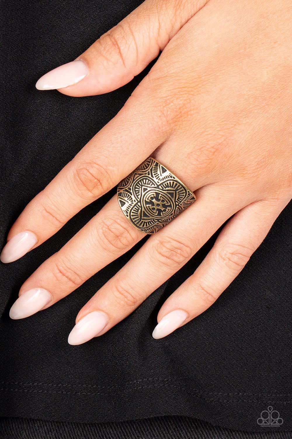 Paparazzi Argentine Arches Brass Ring - P4SE-BRXX-098XX