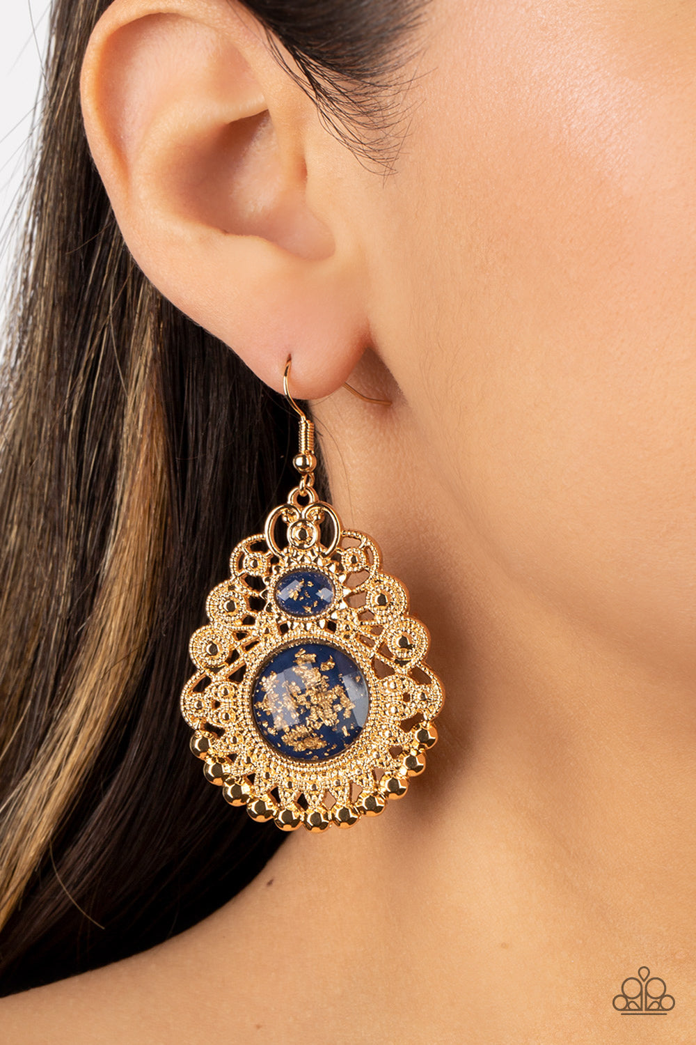 Paparazzi Welcoming Whimsy Blue Fishhook Earrings - P9WH-BRXX-125XX