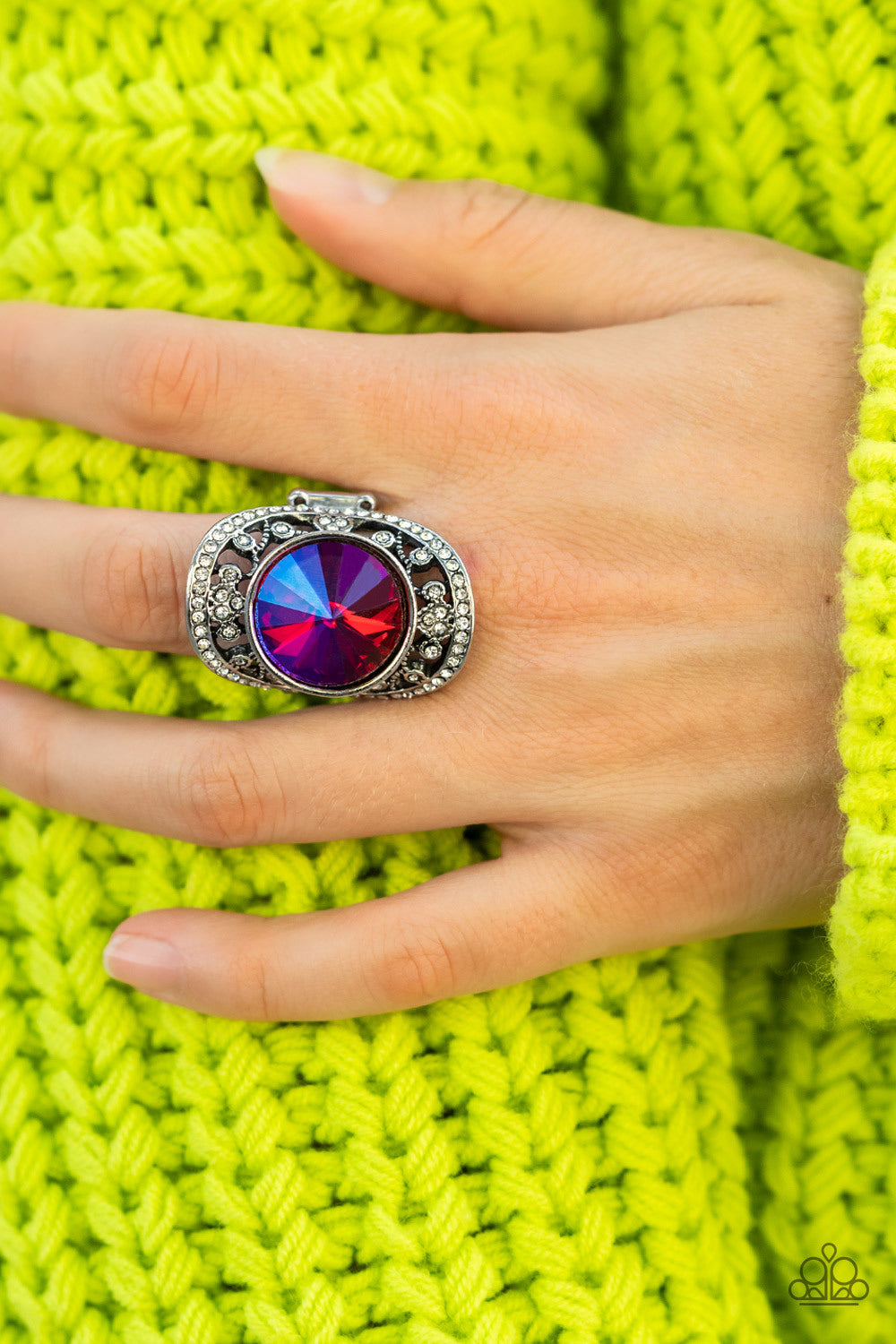 Paparazzi Galactic Garden Pink Ring - P4RE-PKXX-256XX