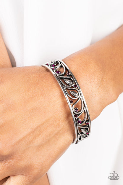 Paparazzi Versailles Villa Purple Bangle Bracelet - P9RE-PRXX-157XX