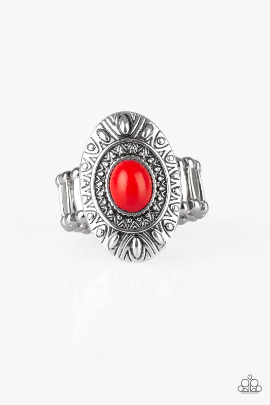 Paparazzi Stone Fox Red Ring