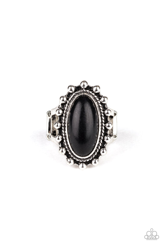 Paparazzi Mineral Movement Black Ring