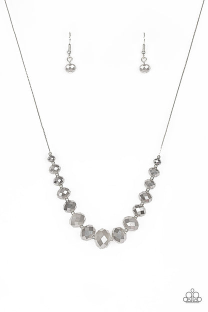 Paparazzi Crystal Carriages Silver Short Necklace - P2RE-SVXX-262XX