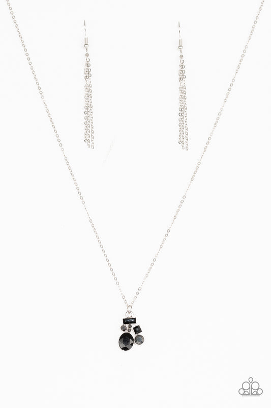 Paparazzi Time To Be Timeless Black Short Necklace - P2DA-BKXX-127XX