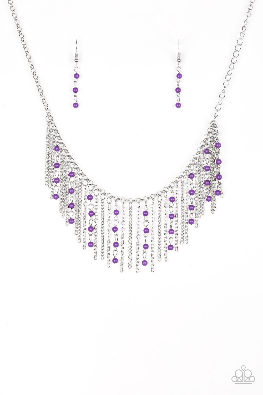 Paparazzi Harlem Hideaway Purple Short Necklace - P2TR-PRXX-045XX