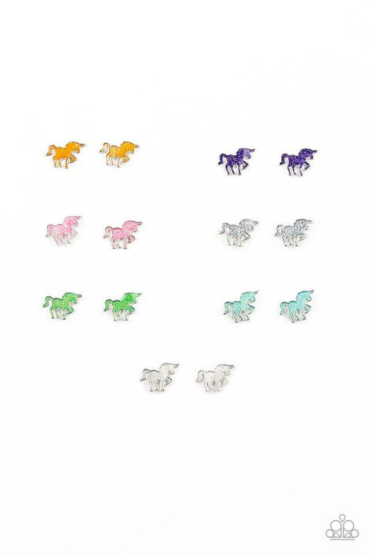 Paparazzi Starlet Shimmer Unicorn Post Back Earrings - P5SS-MTXX-234XX