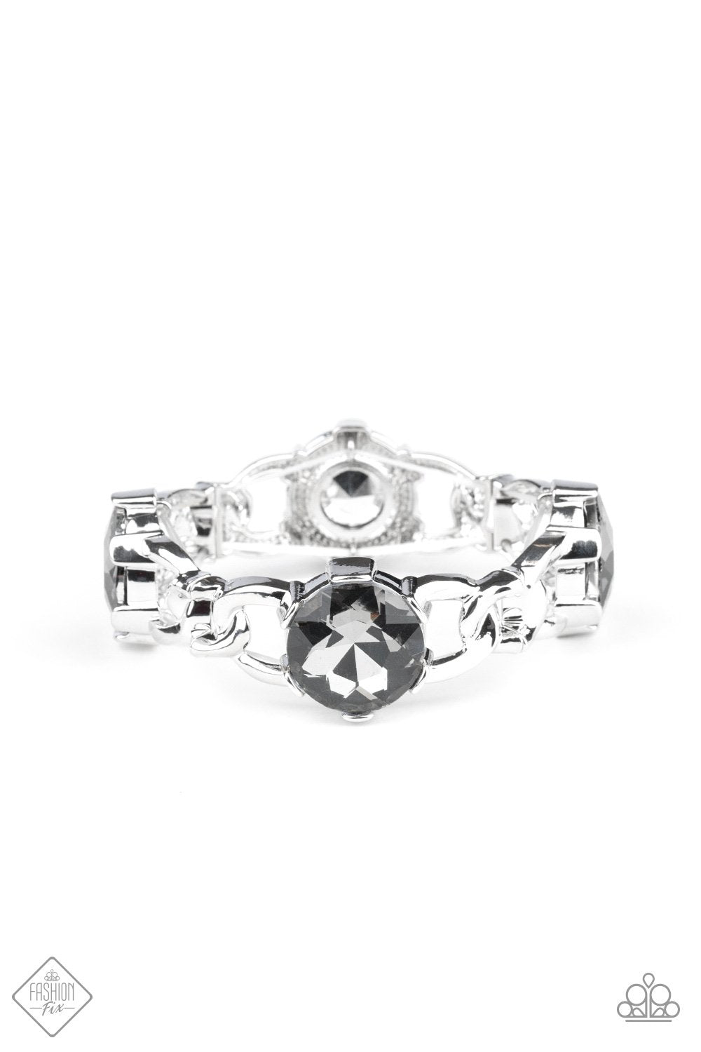 Paparazzi Light Up The Room Silver Stretch Bracelet - Fashion Fix Magnificent Musings January 2020