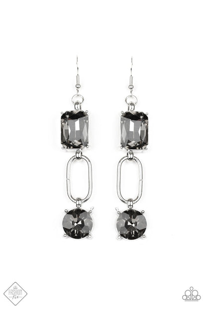 Paparazzi Shameless Sparkle Silver Fishhook Earrings - Fashion Fix Magnificent Musings January 2020