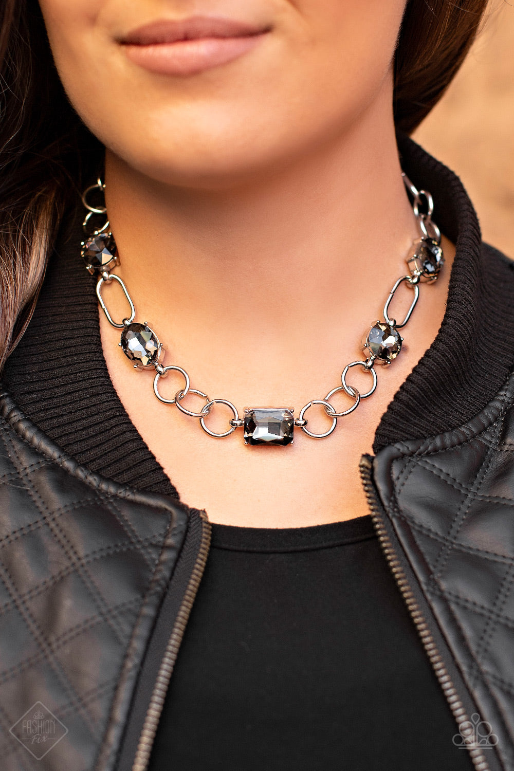 Paparazzi Urban District Silver Short Necklace - Fashion Fix Magnificent Musings January 2020