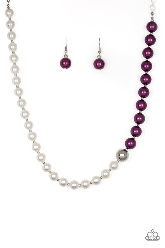 Paparazzi 5th Avenue A-Lister Purple Short Necklace