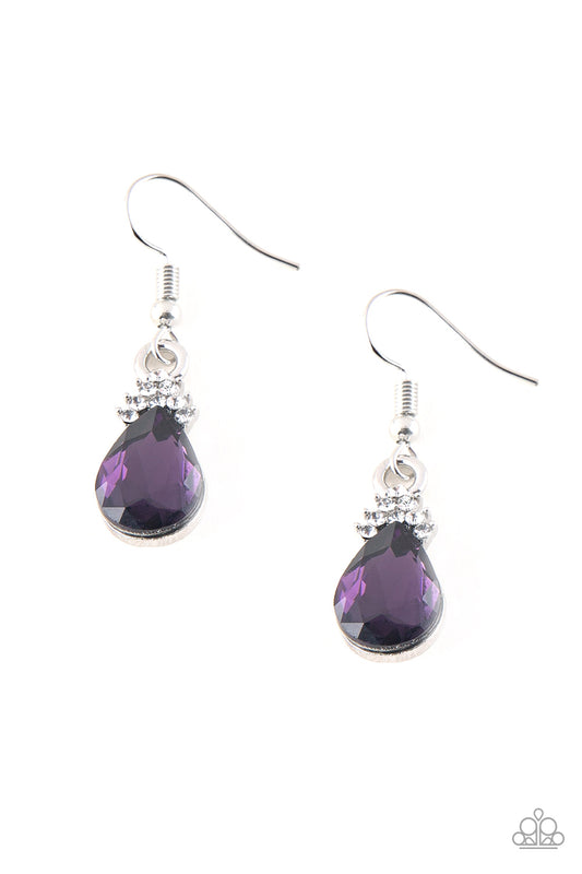 Paparazzi 5th Avenue Fireworks Purple Fishhook Earrings