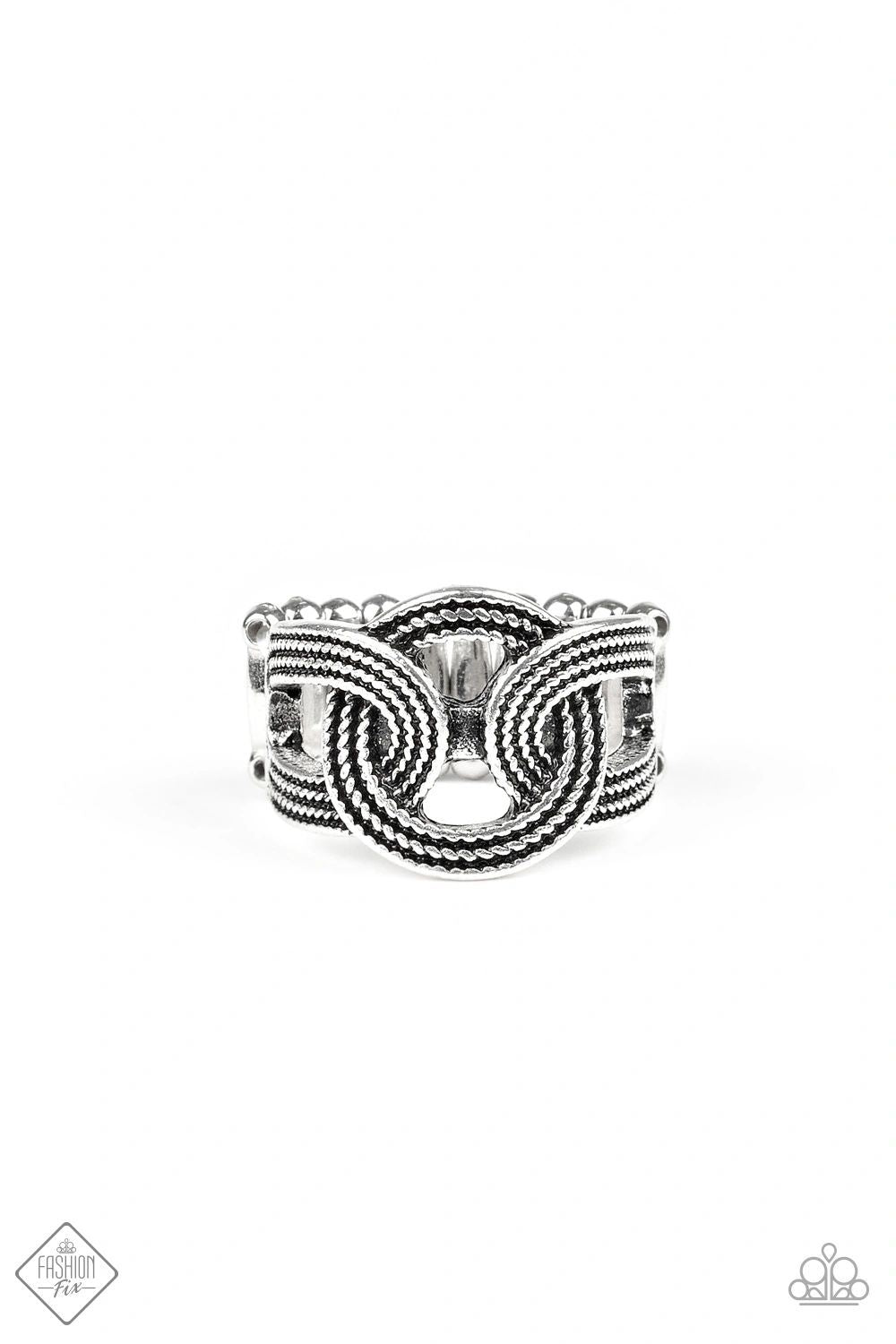 Paparazzi Join Forces Silver Ring - Fashion Fix Magnificent Musings December 2019