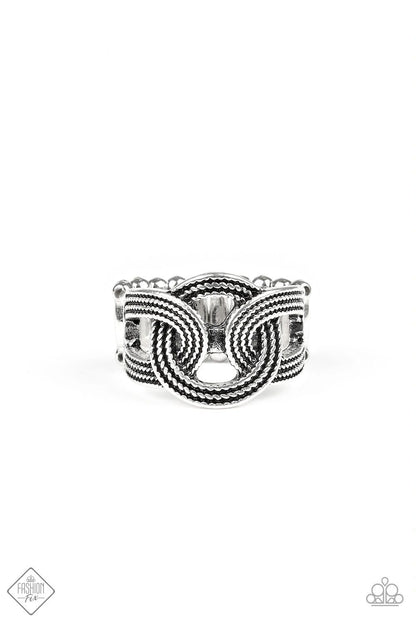 Paparazzi Join Forces Silver Ring - Fashion Fix Magnificent Musings December 2019