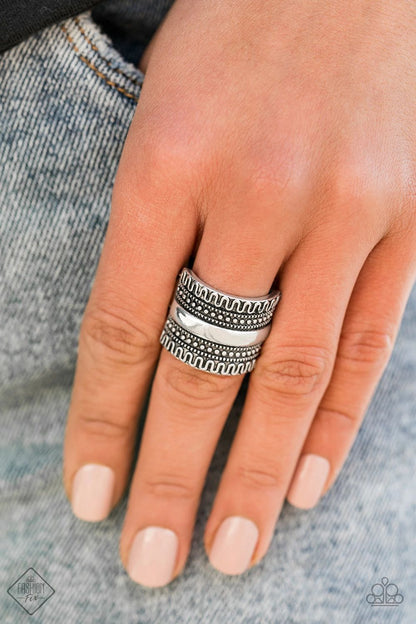 Paparazzi Sahara Style Silver Ring - Fashion Fix Simply Santa Fe December 2019