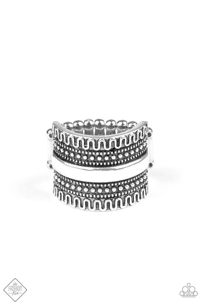 Paparazzi Sahara Style Silver Ring - Fashion Fix Simply Santa Fe December 2019