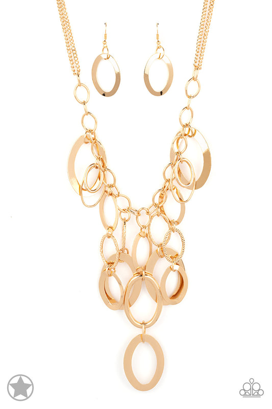 Paparazzi A Golden Spell Blockbuster Long Necklace