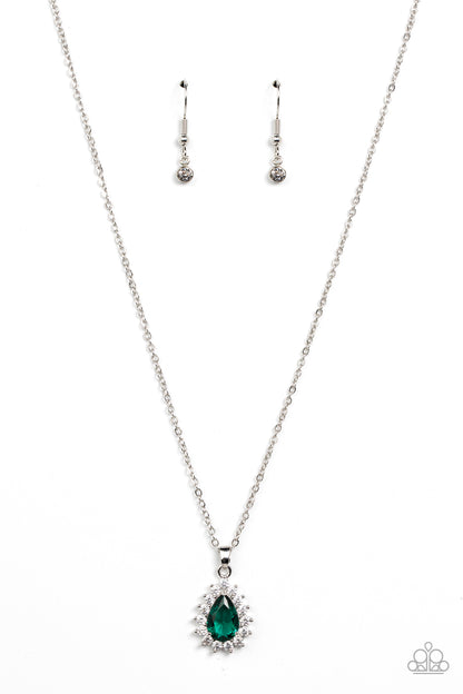 Paparazzi A Guiding SOCIALITE Green Short Necklace - P2DA-GRXX-099XX