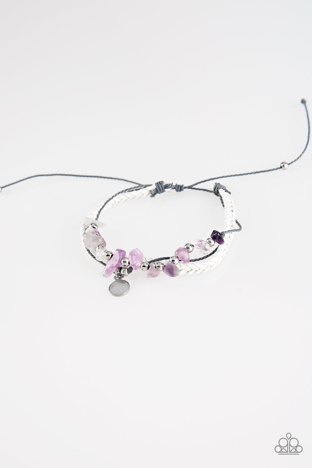 Paparazzi A PEACE Of Work Purple Sliding Knot Bracelet - P9SE-URPR-090XX