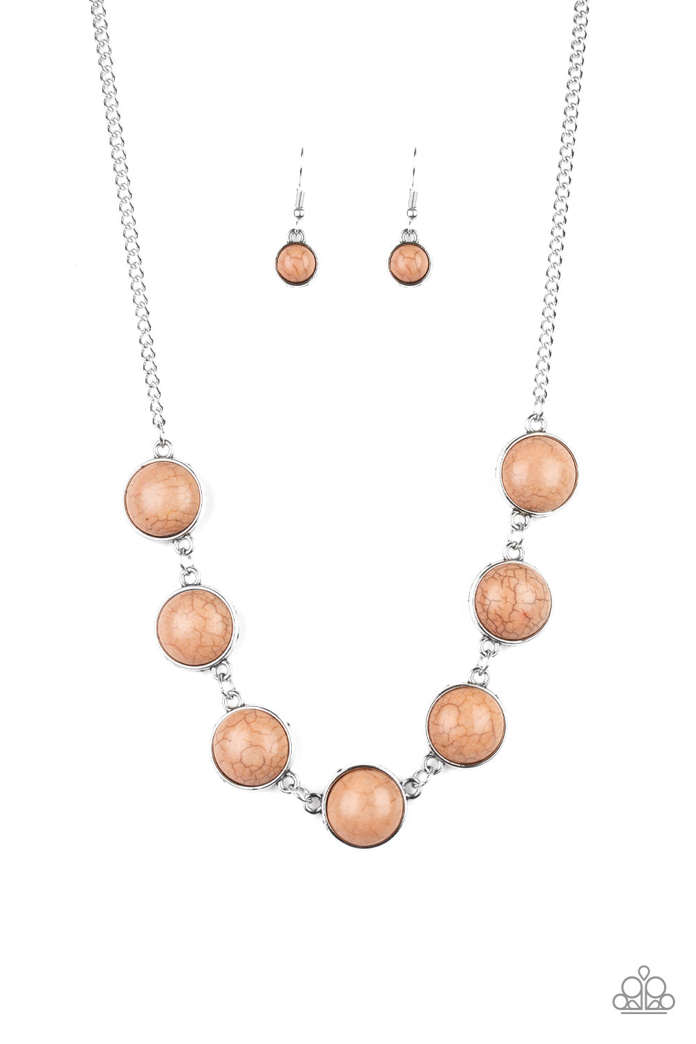 Paparazzi Adobe Attitude Brown Short Necklace - P2SE-BNXX-171XX