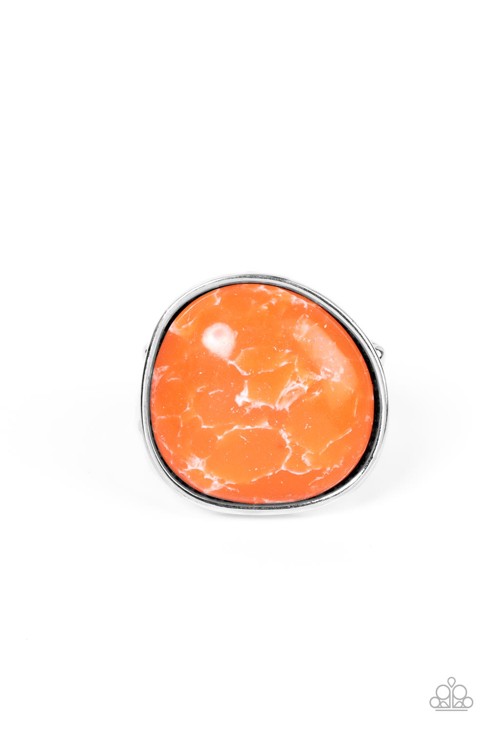 Paparazzi Aesthetically Authentic Orange Ring - P4SE-OGXX-139XX