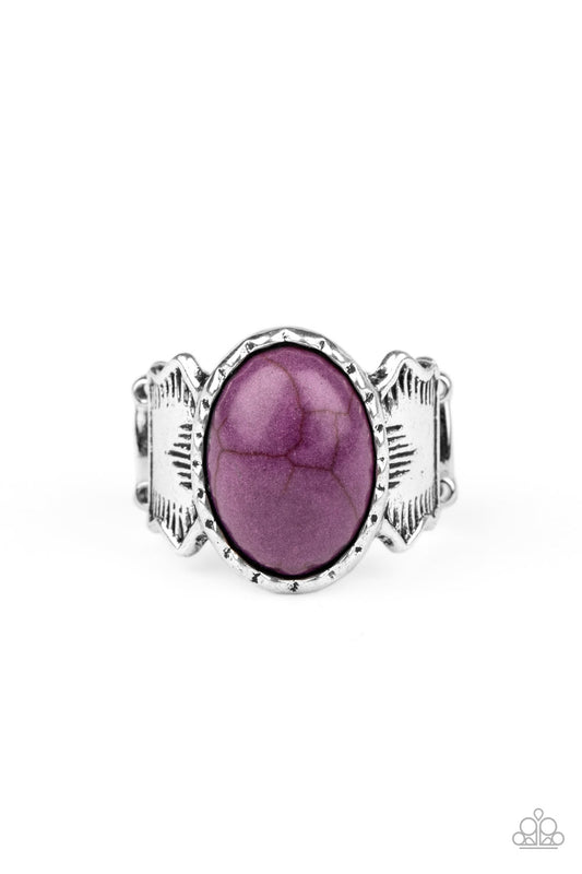 Paparazzi Ain't No Mesa High Enough Purple Stone Ring