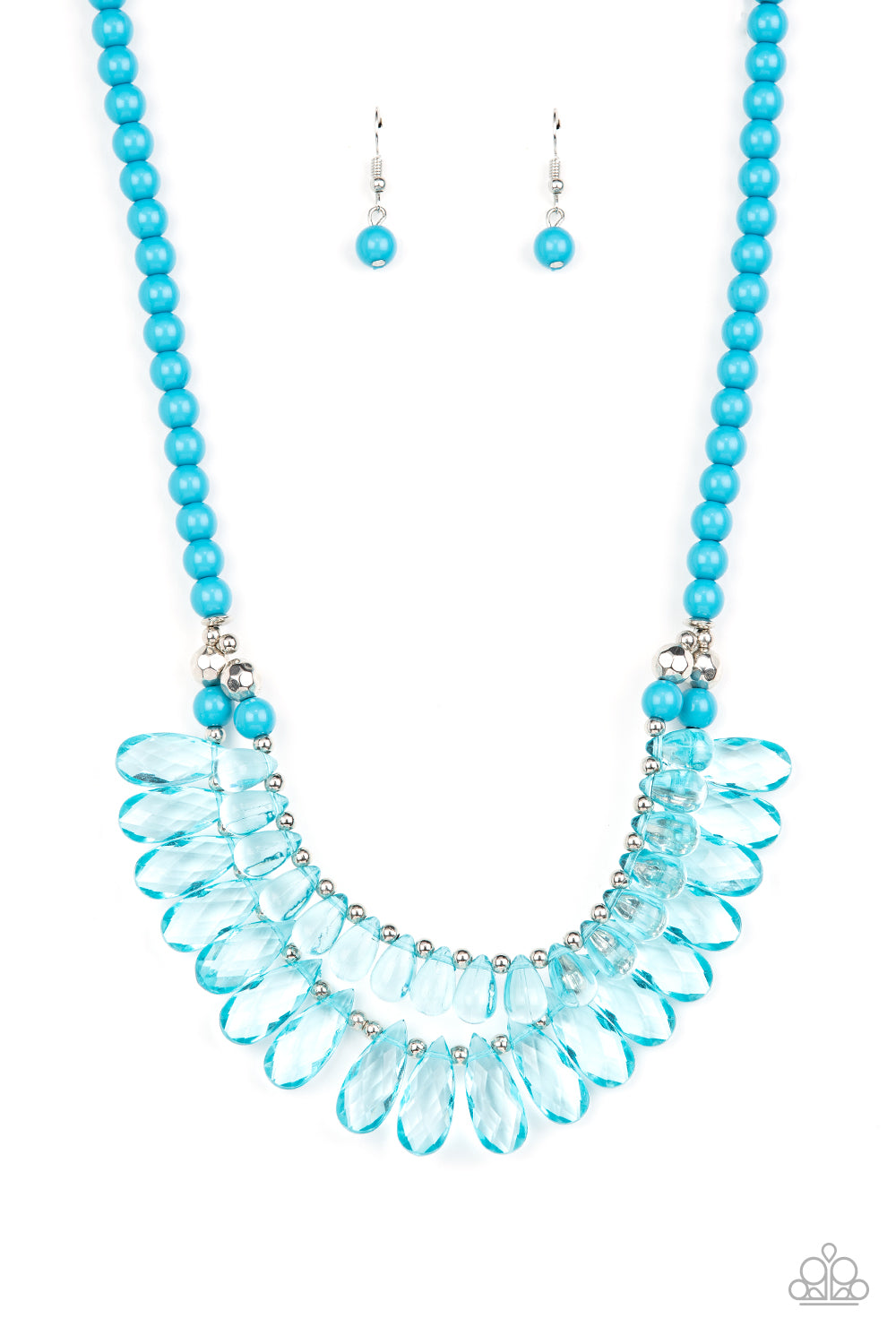 Paparazzi All Across The GLOBETROTTER Blue Short Necklace - P2ST-BLXX-170XX