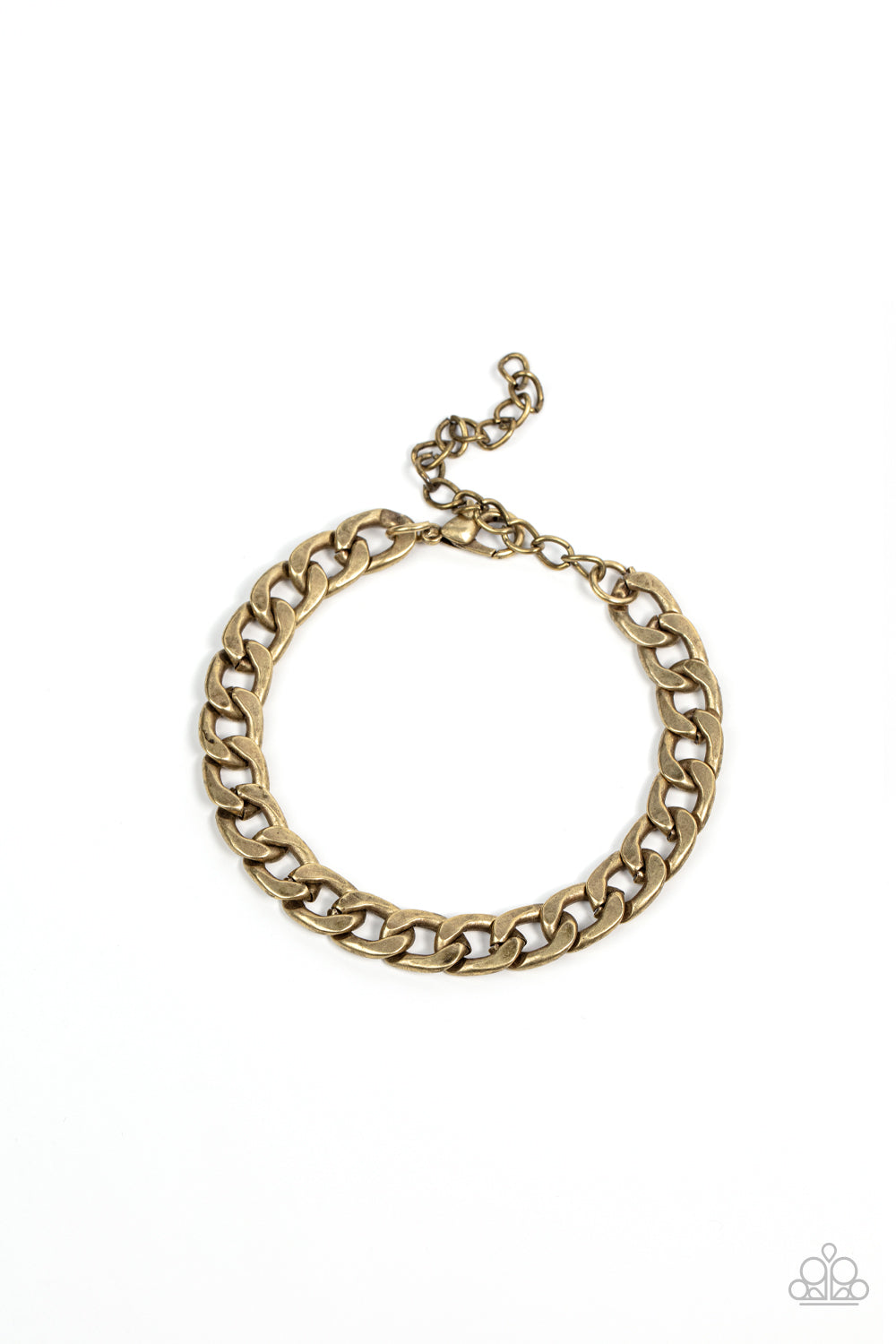 Paparazzi Alternative Anthem Brass Men's Clasp Bracelet - P9MN-URBR-023XX