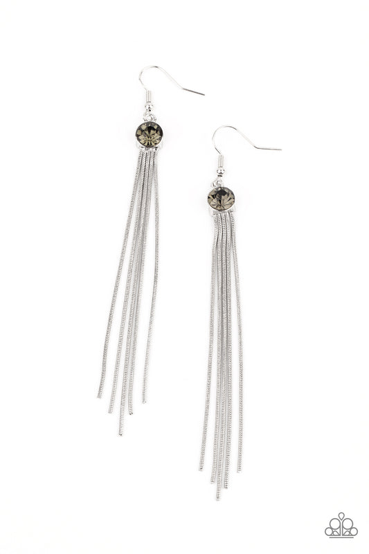 Paparazzi Always In Motion Silver Fishhook Earrings - P5DA-SVXX-095XX