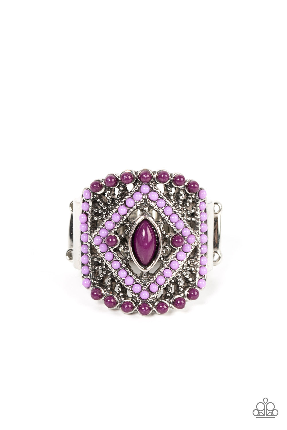 Paparazzi Amplified Aztec Purple Ring - P4WH-PRXX-194XX