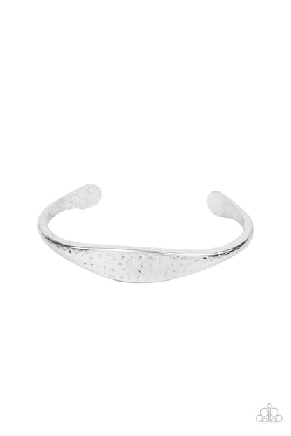 Paparazzi Ancient Accolade Silver Cuff Bracelet - P9BA-SVXX-132XX