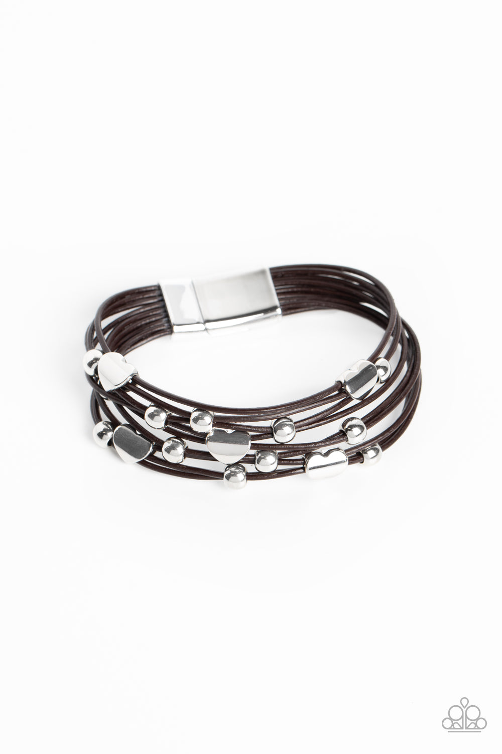 Paparazzi Aphrodite Ascending Brown Magnet Bracelet - P9UR-BNXX-658XX