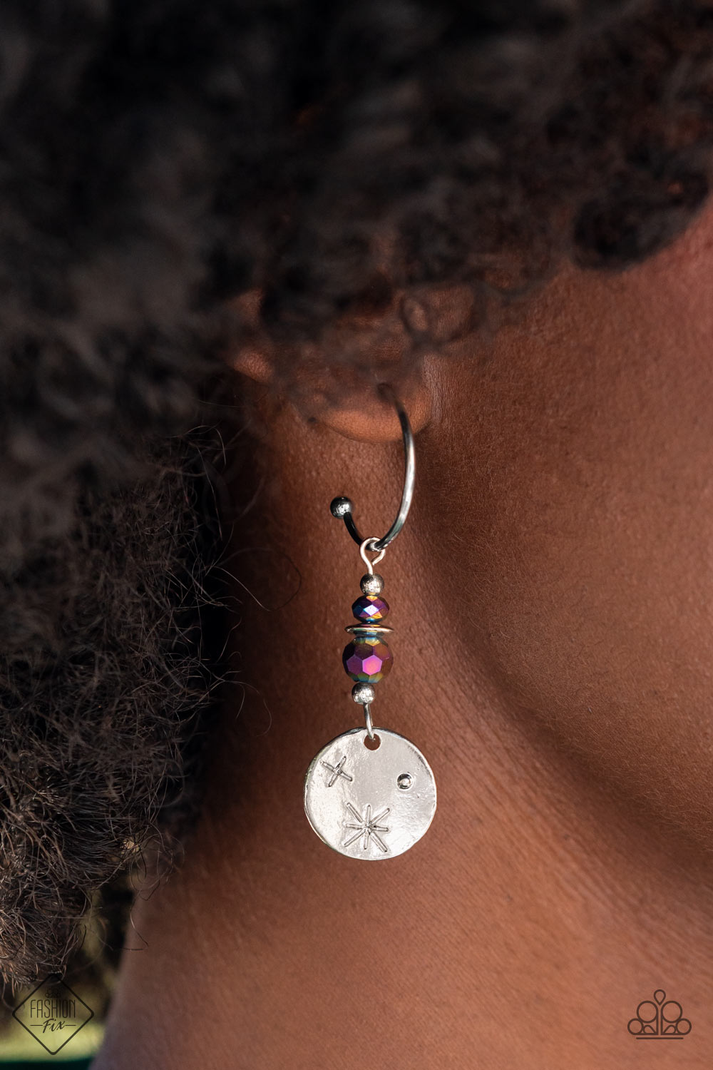Paparazzi Artificial STARLIGHT Multi Oil Spill Post Hoop Earrings – Fashion Fix Sunset Sightings August 2022