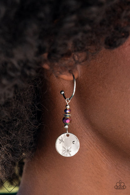 Paparazzi Artificial STARLIGHT Multi Oil Spill Post Hoop Earrings – Fashion Fix Sunset Sightings August 2022