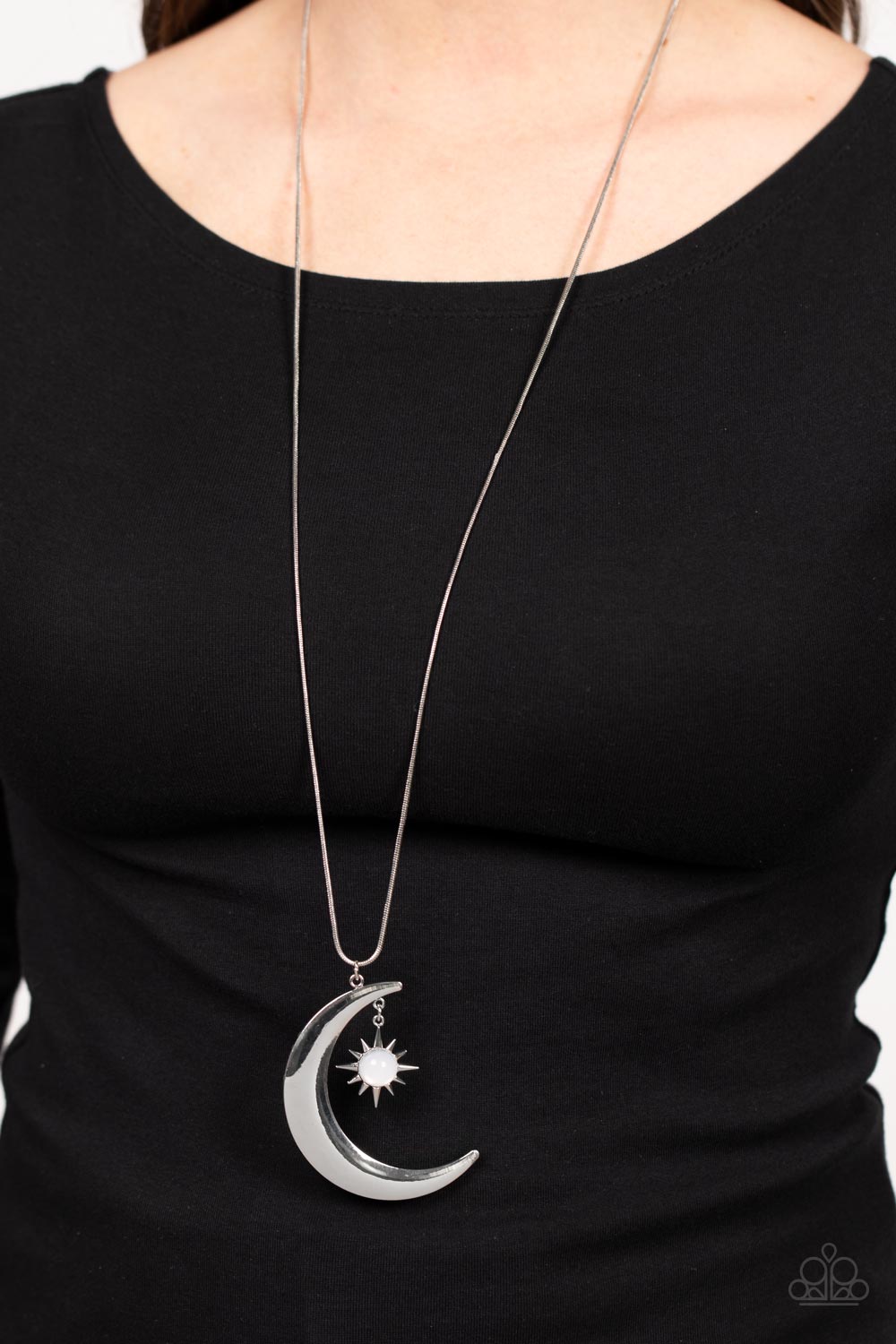 Paparazzi Astral Ascension White Long Necklace - P2SE-WTXX-291XX