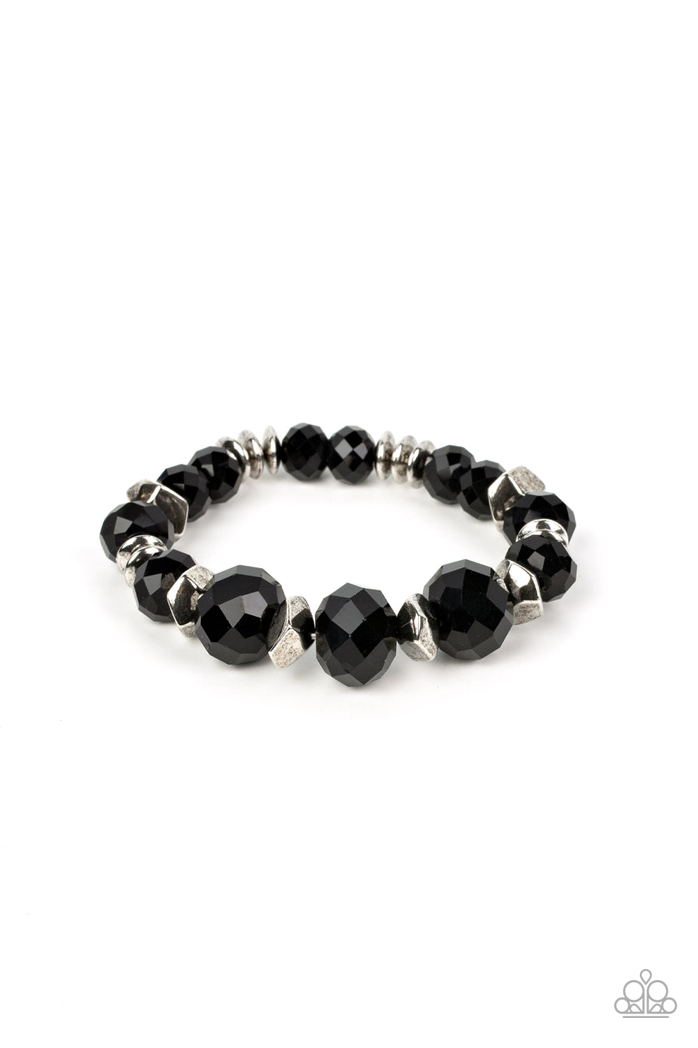 Paparazzi Astral Auras Black Stretch Bracelet - P9ST-BKXX-017FV