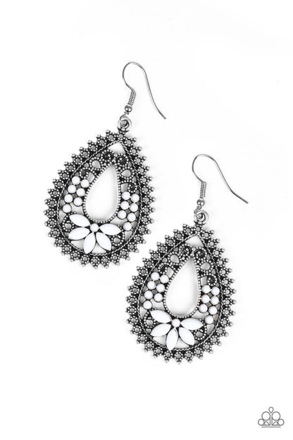 Paparazzi Atta-GALA White Fishhook Earrings - P5WH-WTXX-169XX