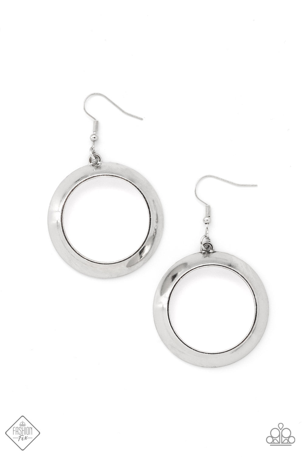 Paparazzi Authentic Appeal Silver Fishhook Earrings - Fashion Fix Sunset Sightings February 2022