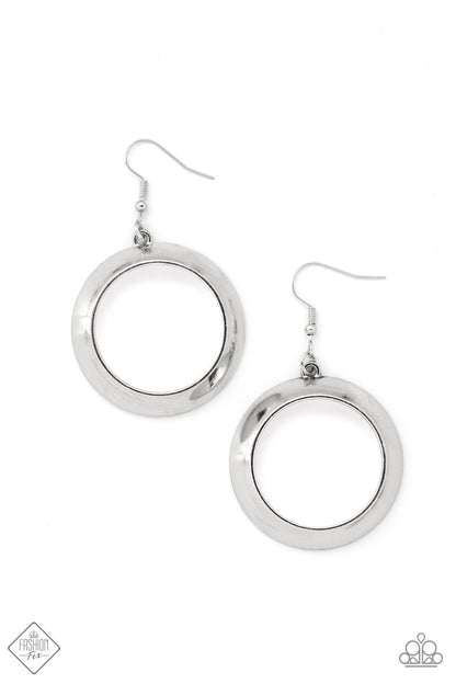 Paparazzi Authentic Appeal Silver Fishhook Earrings - Fashion Fix Sunset Sightings February 2022