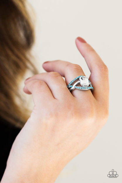 Paparazzi BLING It On! Blue Ring - P4RE-BLXX-148XX