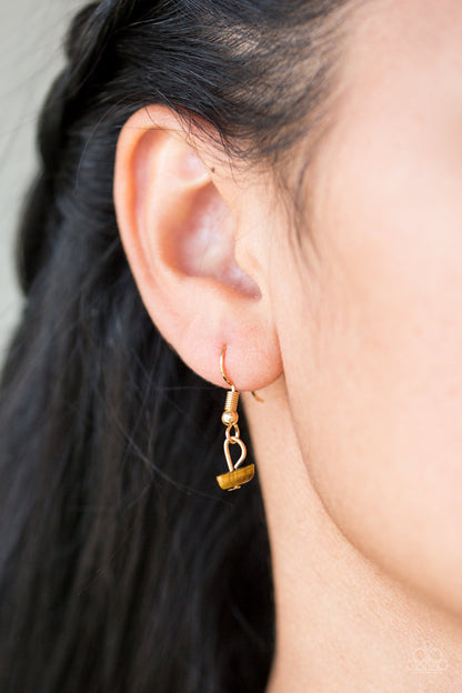 Paparazzi Back To Nature Brown Short Necklace - P2SE-BNXX-148XX